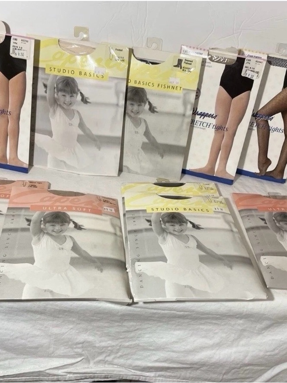 Capezio Dance Ballet Lot of 11 Children's Tights Studio Basics & Body Wrappers